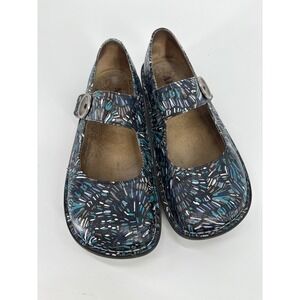 Alegria Paloma Mary Jane Shoes Women 9 EU 39 Blue Fireworks